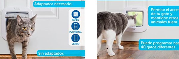 ¿Cómo se instala la gatera con microchip?